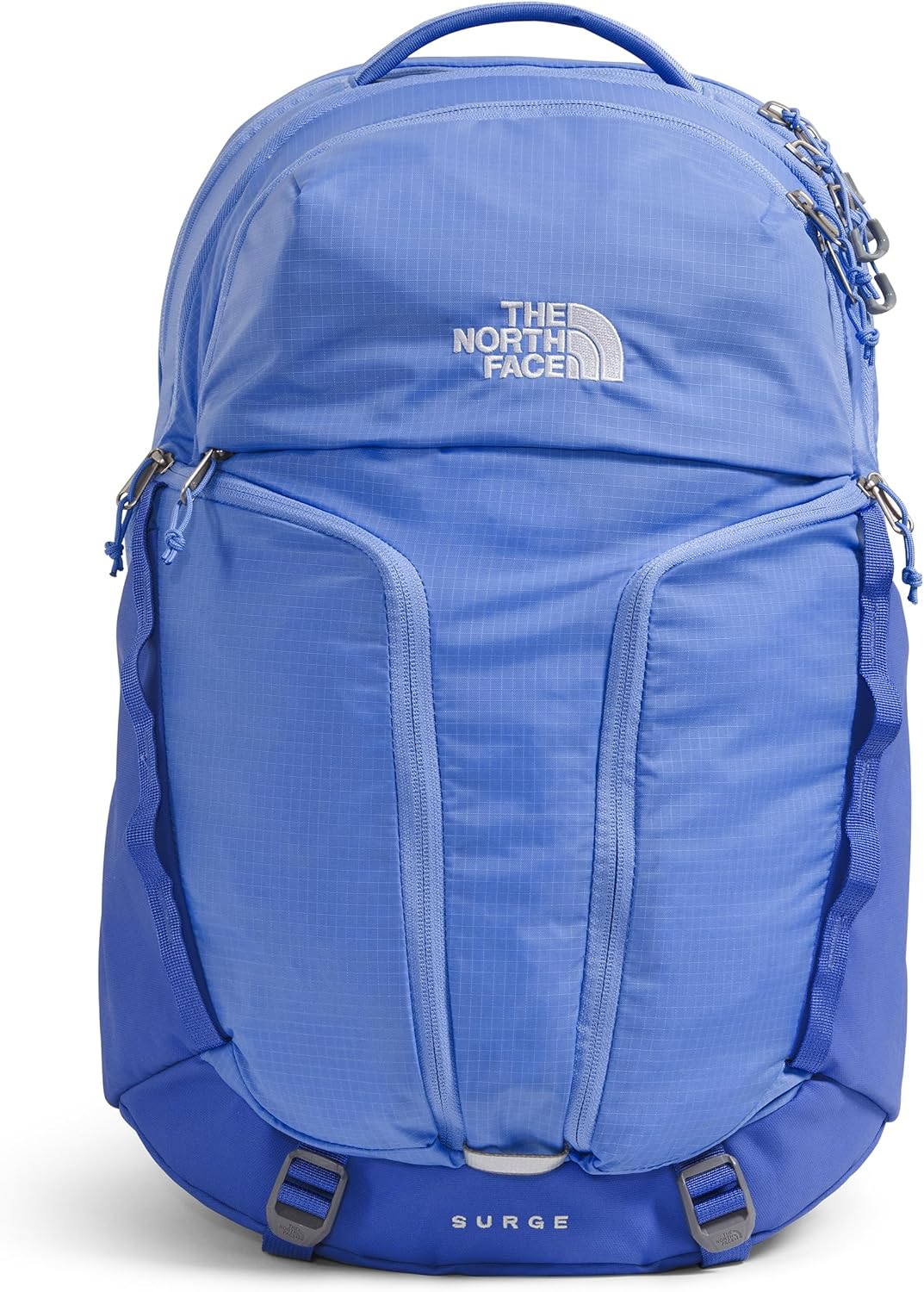THE NORTH FACE Women's Surge Commuter Laptop Backpack | Everyday Travel Bag with 16" Laptop Sleeve, Water-Repellent Finish, Women-Specific Fit, TNF Black/TNF Black-NPF, One Size