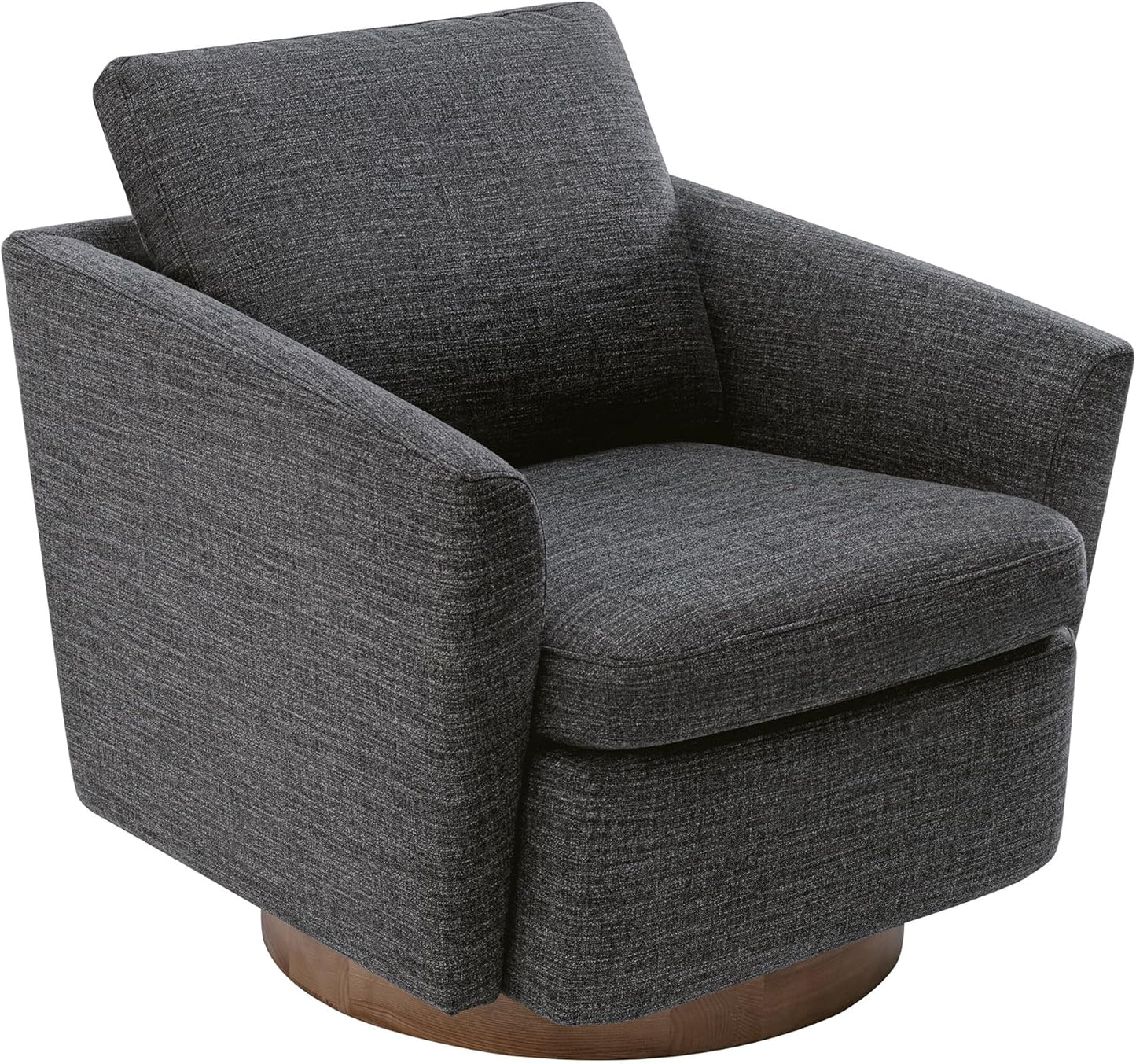 Watson & Whitely Swivel Accent Chairs for Living Room/Bedroom, Modern Armchair in Performance Fabric, Quarry Grey