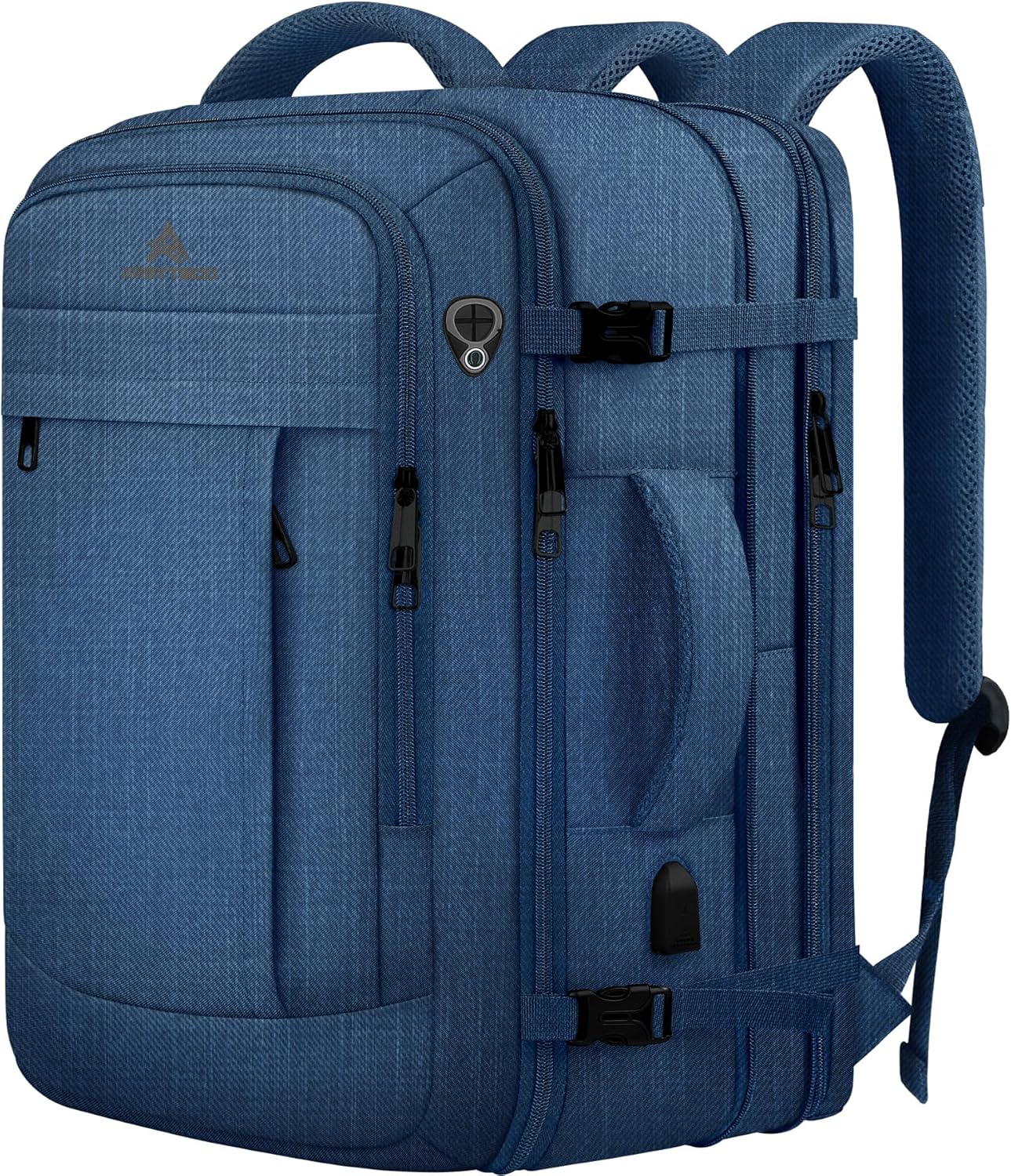 60L Extra Large Travel Laptop Backpack,3XL Expandable Carry On Backpack for Men, Big Capacity Heavy Duty Business Suitcase Daypack Bag Fits 18.4-19 Inch Laptops, Travel Gifts for Men Women, Black
