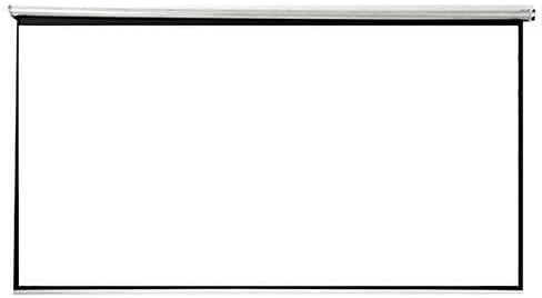 84 Inch Manual Pull Down Projector Screen 16:9 HD Matte White for Home Cinema, Office & Classroom - Height Adjustable