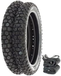 Shinko SR244 Dual Sport Tire Set - Compatible with Honda XR250L SL350K 72-73 XR650L - Tires Tubes and Rim Strips