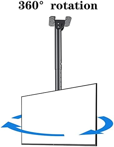 Ceiling TV MountCeiling TV Mount Bracket - Adjustable Height Telescopic Tilt and Swivel Ceiling TV Mount, Fits 32-75 Inch Flat Panel TVs