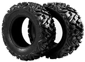 Complete Set of 4 All Terrain ATV UTV Tires 25x8-12 Front & 25x10-12 Rear 6PR Tubeless