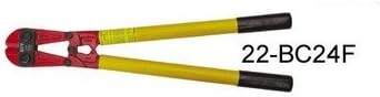 22-Bc24f 24" High Tensile Bolt Cutter Center Cut(Red Blade) With Insulated Fiberglass Handles
