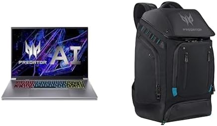 acer Predator Triton Neo 16 Gaming Creator Laptop | 16" WQXGA | AI-Powered | Ultra 7 155H | RTX 4060 | 16GB LPDDR5X | 1TB SSD | PTN16-51-71DY with Predator Utility Gaming 17" Backpack