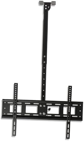 Tv Wall Mount - Adjustable Ceiling TV Mount Bracket, Full Motion 360 Deg Rotation Tilt Swivel TV Mount, Fits 40-80inch LED Screen Display, Can 90° Flip Down Cei（0.652.05m）