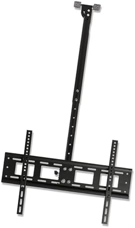 Adjustable Ceiling TV Mount Bracket - Tv Wall Mount Ceiling TV Mount Bracket, Fits 40-80inch LED Screen Display TV Stand, Can 90° Flip Down Full Motion 360 Deg（0.652.55m）