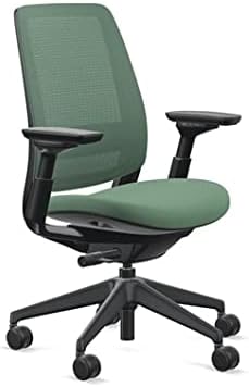 Steelcase Series 2 Office Chair - Ergonomic Work Chair with Wheels for Carpet - with Back Support, Weight-Activated Adjustment & Arm Support - Adjustable Rolling Chairs for Desk - Graphite