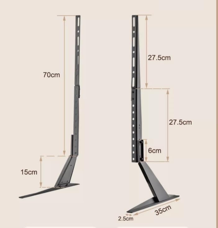 TV Mounts,TV Stand TV Bracket Tabletop TV Stand Base with Tilt Universal TV Base with Height Adjustment Fits Most 27 to 65 Inch Flat Screen TVs TV Mount Stand for Living Room Bedro