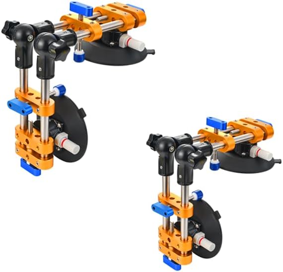 Seamless seam Setter with 6" Suction Cups for Seam Joining & Leveling/Professional Countertop, granite， Stone, Marble Slab Installation. (double pole 2 PCS)
