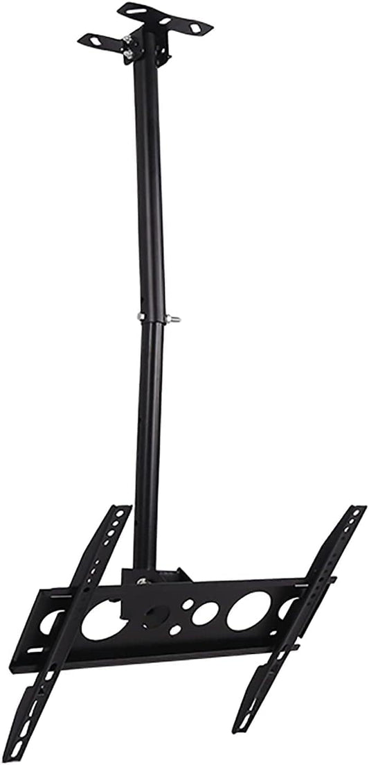 TV Stand TV, TV Wall Mount Ceiling TV Mount, Telescopic Height Adjustment, 360° Swivel and Tilt Ceiling TV Bracket, Fits 32-55 Inch TVs TV