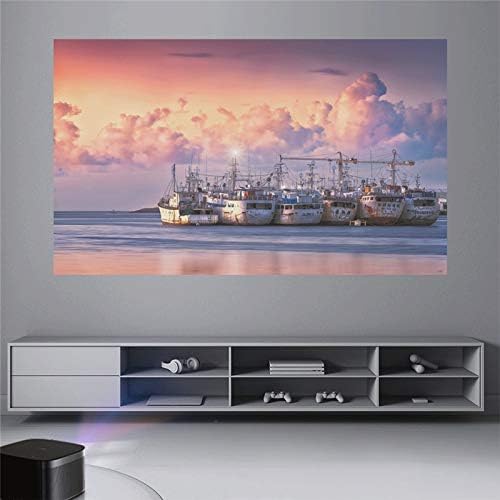 16:9 High Brightness Reflective Projector Screen 60 72 84 100 120 130 Fabric Cloth Screen(60 inch)