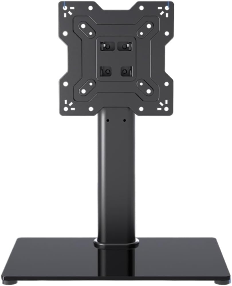 Universal TV Stand Base for 14-55 Inch LED TVs, Height Adjustable & Swivel Table Top Mount, Versatile Bracket for Home Entertainment, Stable Design for Optimal Viewing.
