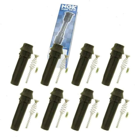 8 pc NGK Ignition Coil Boots compatible with Ford F-250 Super Duty 6.2L V8 2011-2016