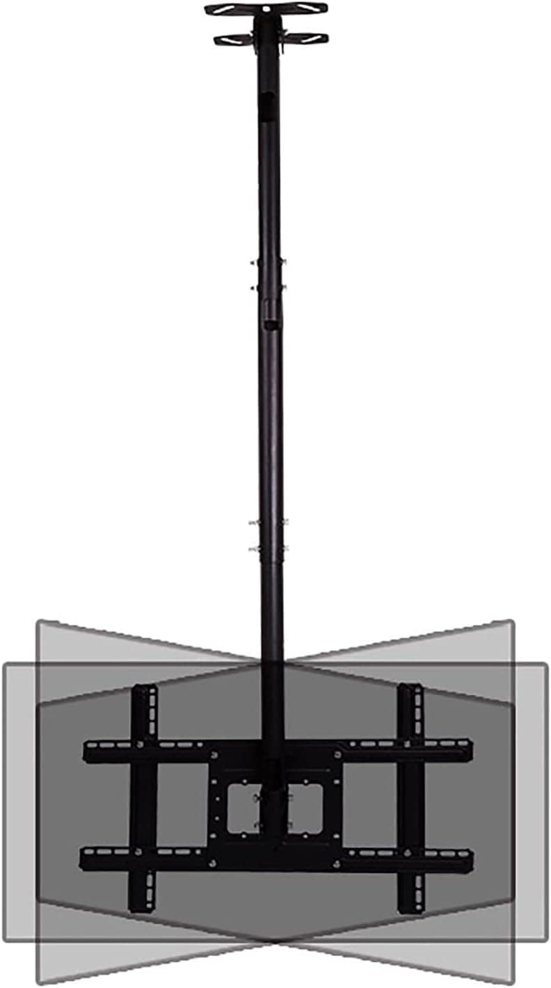 TV Stand TV Unit, Ceiling TV Mount, Teles Height Adjustment Ceiling for 32-59 Inch Flat and Curved TVs Up to 68kg TV Mount TV Stand