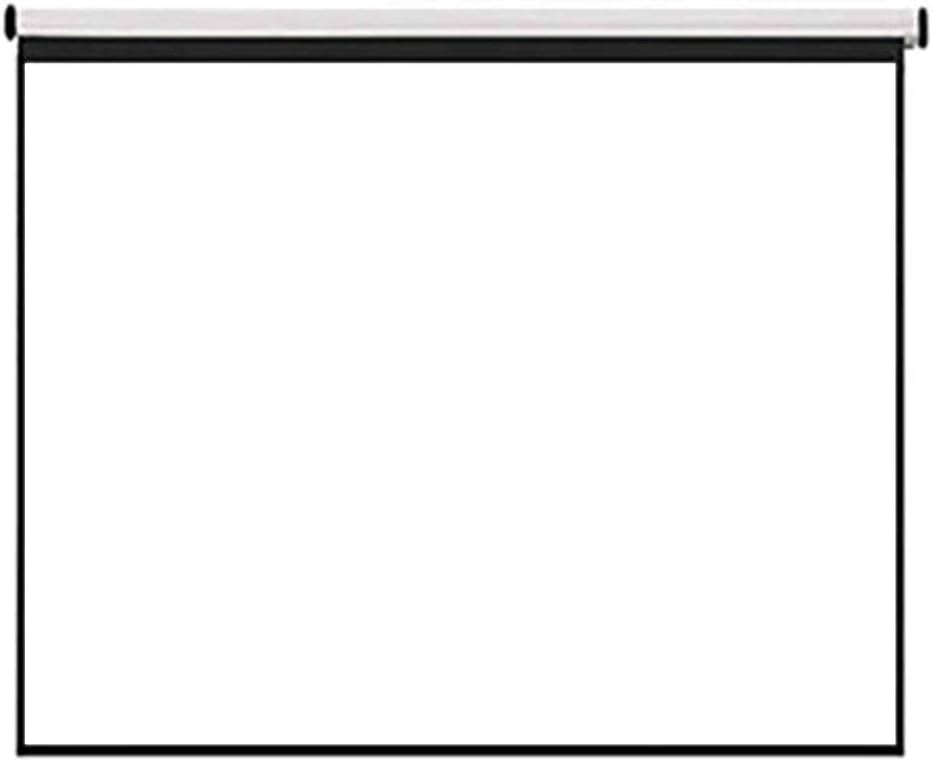 72inch 4:3 Wall Mounted Matte White Projection Pull Down HD Screen Canvas LED Projector Screen for Home Theater Office