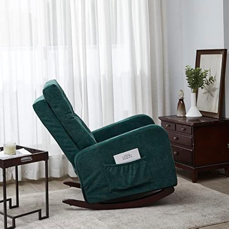 CHARMMA Accent Chair TV Chair Living Room Chair Lazy Recliner Comfortable Fabric Leisure Sofa,Modern High Back Armchair