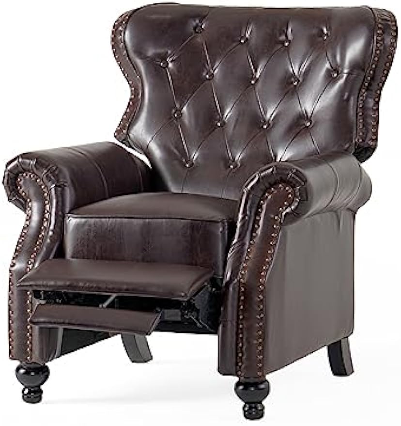 Christopher Knight Home Walder Reconstituted Bycast Leather Recliner, Brown