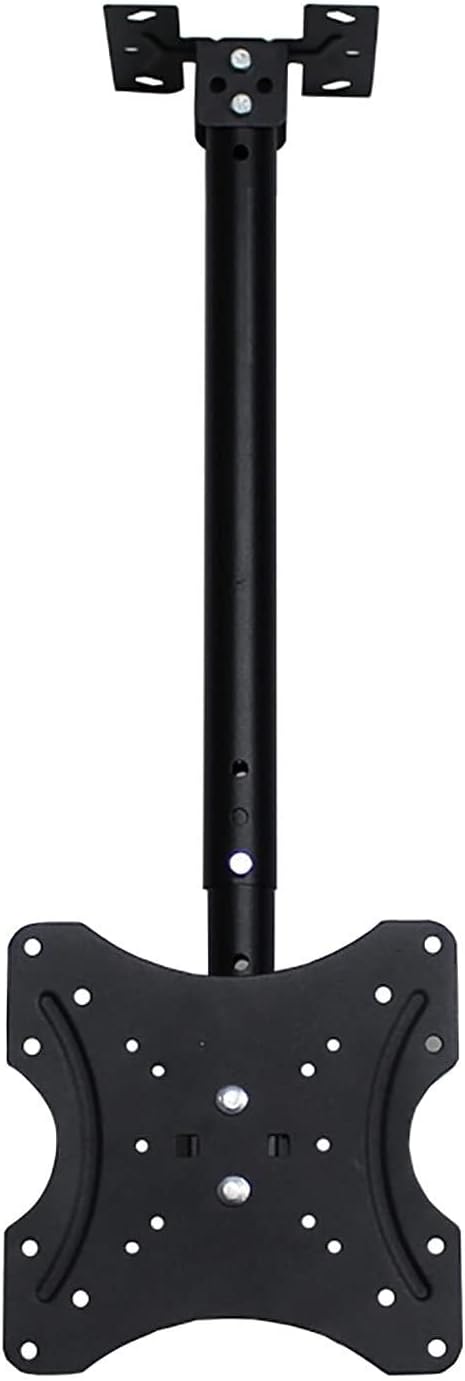 Adjustable TV Ceiling Mount with Tilt Swivel, 14-32" Flat Panel LCD Bracket, 0.5-2.4m Height Adjustable Arm