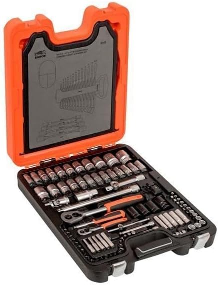 Bahco S106 Socket & Spanner Set, Metric 1/4" & 1/2" Drive, 106 Pieces