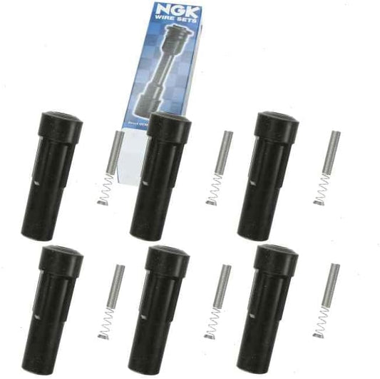 6 pc NGK Ignition Coil Boots compatible with Jeep TJ 4.0L L6 2000-2006