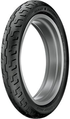 100/90-19 (57H) Dunlop D401 Front Motorcycle Tire Black Wall for Harley-Davidson Sportster XL883R 2005-2007