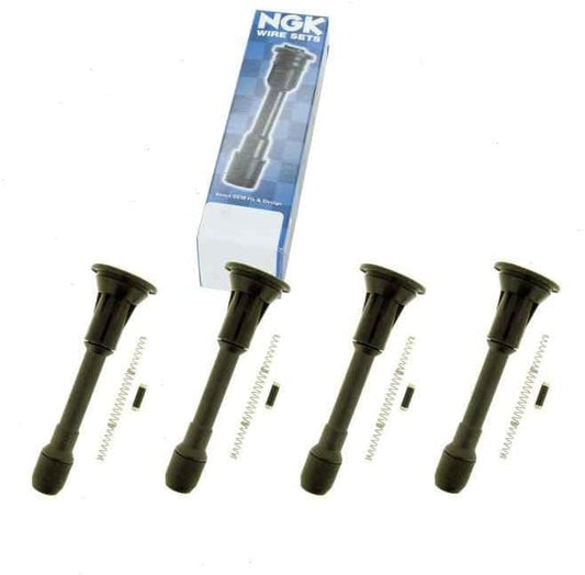 4 pc NGK Ignition Coil Boots compatible with Nissan Sentra 2.0L 2.5L L4 2007-2012
