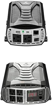 Cobra POWER 500W Power Inverter, Portable – 500-Watt Car Charger, 2 Grounded AC Outlets, 2 Fast Charge USB Ports and Remote Controller (CPIALCDG1) Compatible