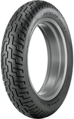 100/90-18 (56H) Dunlop D404 Front Motorcycle Tire Black Wall for Honda Rebel 450 CMX450C 1986-1987