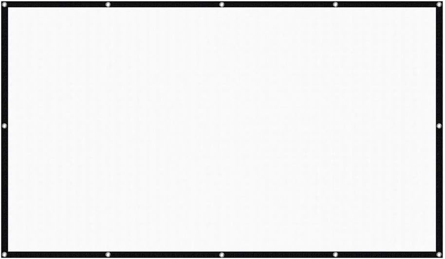 2020 New 3D Foldable 60/72/84/100/120/150inch Projector Screen 16:9 Anti-Crease Projection Movies Screen for Home Outdoor(60 inch)