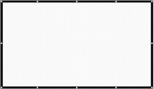2020 New 3D Foldable 60/72/84/100/120/150inch Projector Screen 16:9 Anti-Crease Projection Movies Screen for Home Outdoor(60 inch)