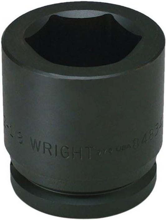 Wright Tool 848-75MM 75MM 1-1/2-Inch Drive 6 point Standard Metric Impact Socket,Black