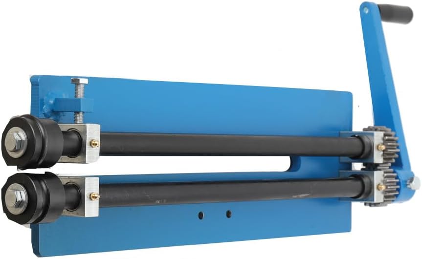 Sheet Metal Bead Roller Machine, 18 Sheet Metal Fabrication Bead Roller w/6 Sets Dies, Rotary Machine Flaring Tool Beading Machine for Metal Sheets, 0.06, 0.12, 0.24 Step Dies