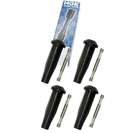4 pc NGK Ignition Coil Boots compatible with Ford Focus 2.0L 2.3L L4 2003-2011