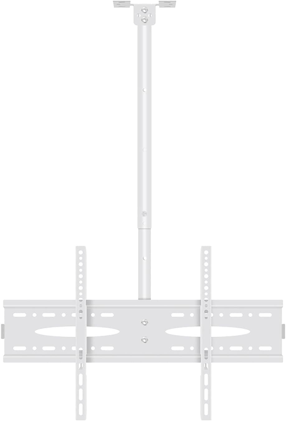 TV Stand,tv Wall Mount Adjustable Tilt Swivel Ceiling TV Mount Bracket, Fits 40-60inch LCD Flat Screen, Two Installation Methods: Ceiling and Wall, White,13m（12m）