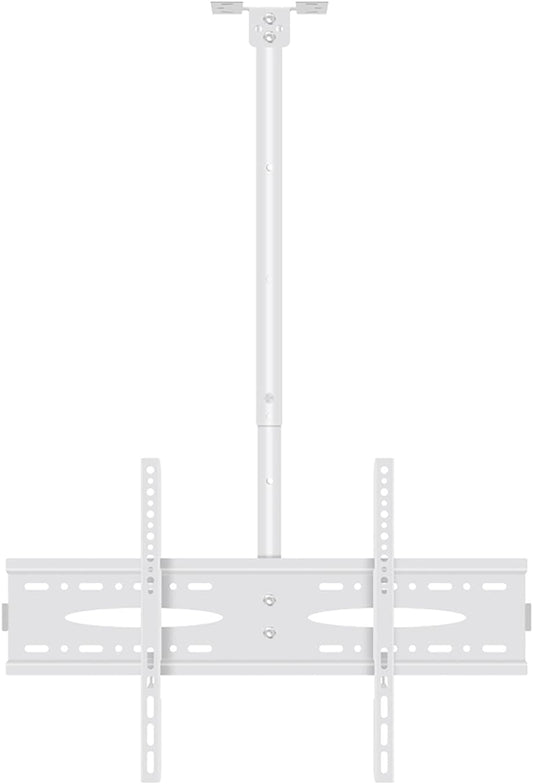 TV Stand,tv Wall Mount Adjustable Tilt Swivel Ceiling TV Mount Bracket, Fits 40-60inch LCD Flat Screen, Two Installation Methods: Ceiling and Wall, White,13m（12m）