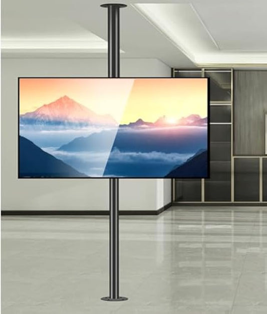 Adjustable Ceiling Mount for 32 75 Inch TVs 360 Degree Rotating LCD Wall Bracket Swivel TV Stand for Partition Wall Mobile TV Holder Sturdy Base for Optimal Viewing