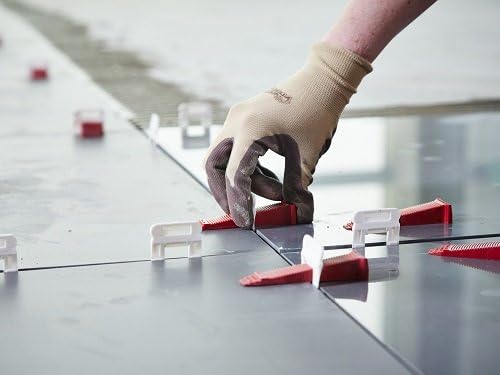 T-Lock PERFECT LEVEL MASTER Professional Anti lippage Tile Leveling System - Spacers Only - Red Wedges Not Included and Sold Separately (1500, 3mm)