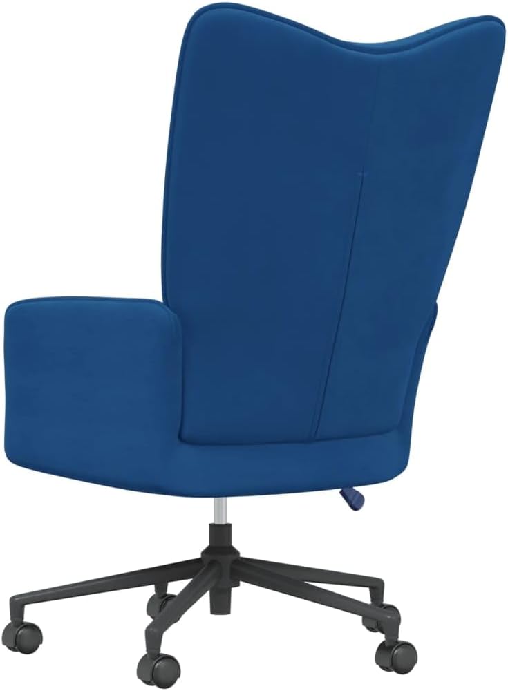 Accent Chair Arm Chair Living Room Chairs,Sleeper Sofa Relaxing Chair Blue Velvet,for Apartment Living and Home Office
