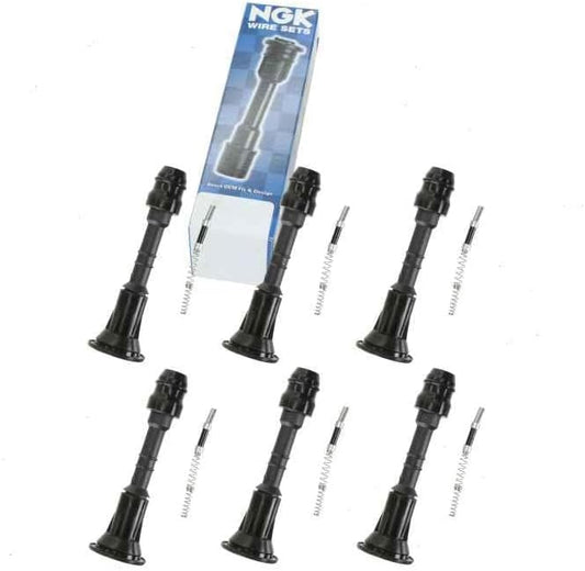 6 pc NGK Ignition Coil Boots compatible with Nissan Murano 3.5L V6 2003-2007
