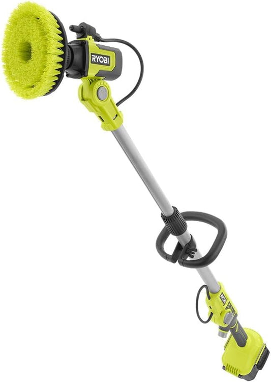 RYOBI ONE+ 18V Cordless Soap Dispensing Scrubber (Tool Only), GREEN, PCL1701B