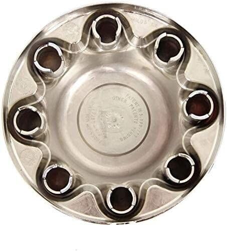 Set of 4 - PHOENIX QT865CHN-x4, FITS HUBS with EIGHT 7/8" LUG NUTS on 6.5" BC, 16" WHEEL ABS CHROME PLATED HUB COVER, HUB CAP for 16" TRAILER WHEEL