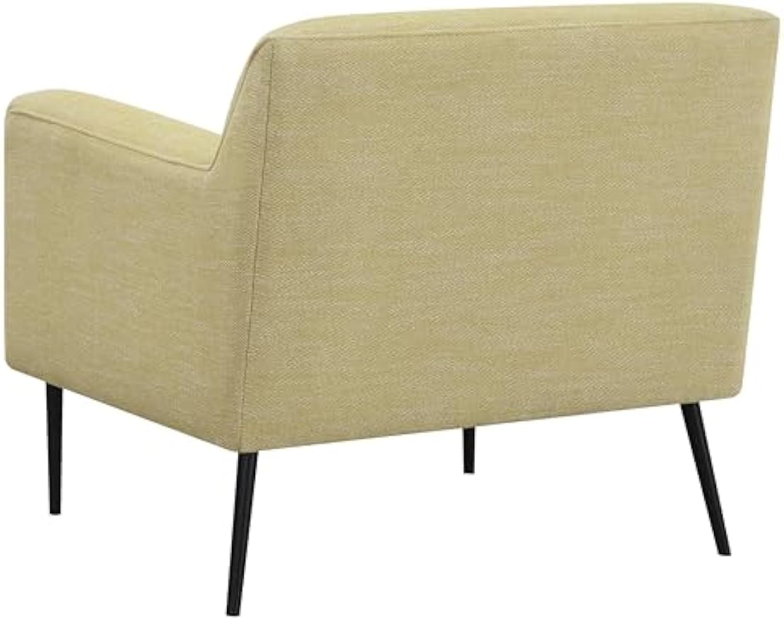 Coaster Home Furnishings - Darlene - Upholstered Accent Chair with Track Arms and Tapered Black Metal Legs - Living Room - Lemon - 905639