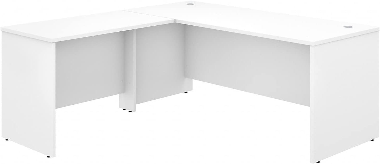 Bush Business Furniture Studio C 72W x 30D L Shaped Desk with 42W Return in Platinum Gray