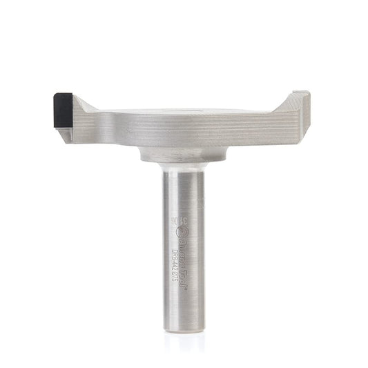Amana Tool DRB-442 Polycrystalline Diamond (PCD) Tipped 3 Dia x 1/16 Radius x 10mm Cut Height x 1/2 Shank x 2-3/4 Inch Long Spoilboard CNC Router Bit