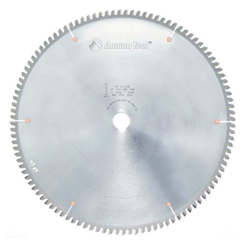 Amana Tool - 514108 Carbide Tipped Aluminum & Non-Ferrous Metals 14" Dia x 108T Tcg