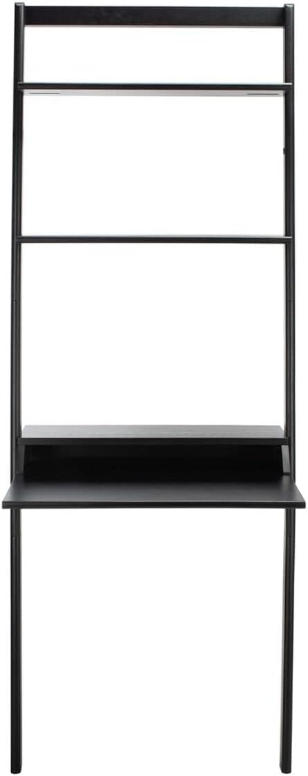 SAFAVIEH Home Collection Pamella Black 2-Shelf Computer Table Office Writing Leaning Desk