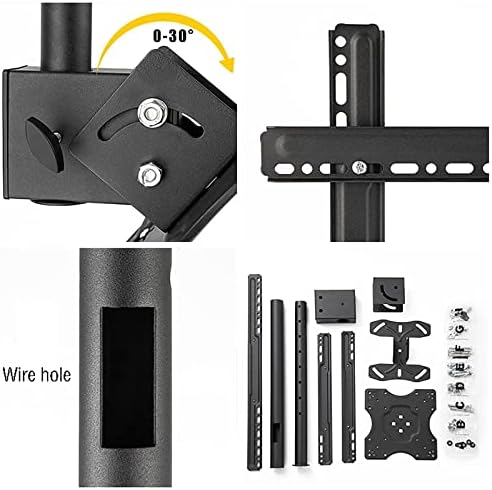 Ceiling TV MountCeiling TV Mount Bracket - Adjustable Height Telescopic Tilt and Swivel Ceiling TV Mount, Fits 32-75 Inch Flat Panel TVs