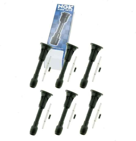 6 pc NGK Ignition Coil Boots compatible with Nissan Maxima 3.5L V6 2009-2018