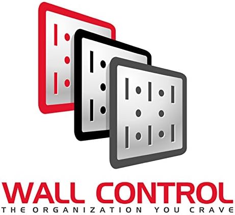 Wall Control Pro-Grade Metal Pegboard Organizer Galvanized Tool Board Panels with Black Accessories